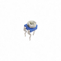 TRIMMER 10K OHM 0.15W PC PIN TOP